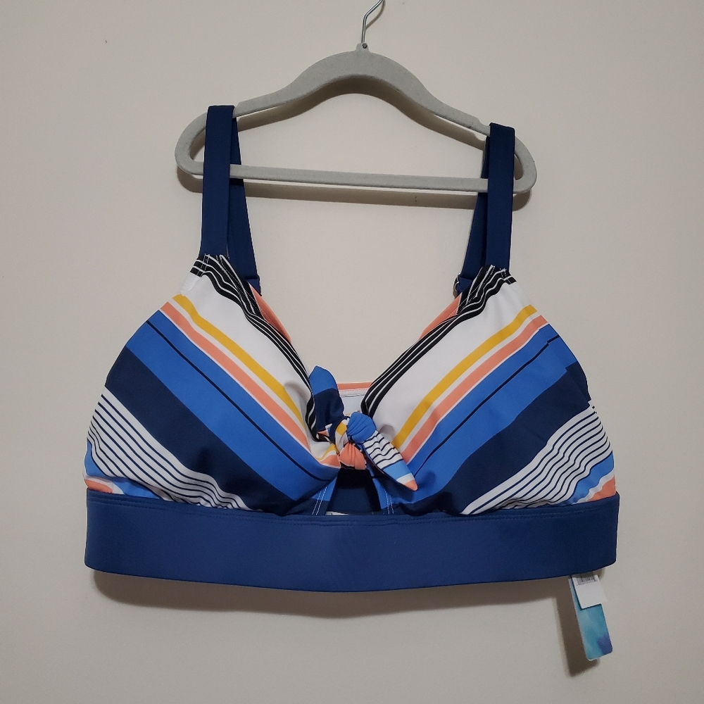 NWT Beach Betty by Miracle Brands 2X Swim Bikini Top